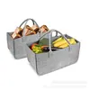 Bolso de Fieltro Transfronterizo Bolso Creativo de Fieltro Bolso Portátil de Almacenamiento Cesta para Almacenar Leña Bolso Hecho a Mano