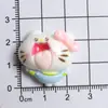 Accesorios pequeños de resina de gato Kedi divertidos de dibujos animados, llaveros hechos a mano para DIY, pinzas para el pelo, adornos para el pelo y decoraciones de pegamento de crema