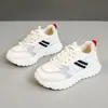Zapatos de Padre Versátiles, Transpirables, de Suela Gruesa para Mujer, Zapatos Deportivos de Exterior para Primavera, Zapatos Casuales Blancos de Suela Suave, que Aumentan la Altura