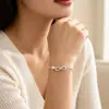 Pulsera Nueva Moda Transfronteriza Europea y Americana, Pulsera de Combinación Trendy Número 8 Corazón, Pulsera de Aleación Figura de Ocho Grande