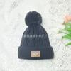 Chapéu de Inverno para Mulheres Novo Forro de lã Engrossado Proteção Auricular Boné de Bola de Pele All-match Quente À Prova de Frio Boné Pullover Tricotado Moderno