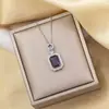 Colar para Mulheres, Simples e Moderno, Pingente de Aço Titânio Galvanizado, Design de Nicho, Luxo Discreto, Sensação de Alto Padrão, Estilo de Luxo Discreto, Corrente para Clavícula Dourada