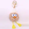Lindo Pequeño Briqueta Peluche Colgante Llavero de Coche Colgante Anime Dibujos Animados Colgante Popular Bolso Bola de Pelo Colgante