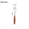 Juego de Cinco Piezas de Cuchillo, Tenedor y Cuchara para Comida Occidental de Acero Inoxidable 304 con Mango de Palosanto Retro de Lujo Accesible Personalizado de Fábrica, Juego de Cuchillos para Steak de Hotel