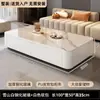 Mesa de Centro Sin Instalación Sala de Estar Hogar Mesa de Té de Pie Mesa de Té para Apartamento Pequeño Mesa de Centro de Lujo Ligero Moderno Combinación de Mueble de TV
