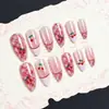 24 PIEZAS Colección de Arte para Uñas Bestseller Transfronterizo Navidad Halloween Flor Uñas Portátiles Ojo de Gato Halloween Piezas de Uñas Portátiles