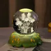 Ramo Bola de Cristal Luminosa Tulipán Luz de Noche Adorno Regalo para Cumpleaños de Niñas Regalo para Mejores Amigas Regalo para el Festival Qixi para Novia