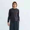 Camiseta básica Yutang "Bayer DeRong" de manga comprida, amigável à pele, confortável, quente, com gola redonda, unissex, para outono e inverno