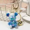Chaveiro Urso Violento de Acrílico Colorido Pingente de Chave Decoração de Mochila Chaveiro Chave de Carro Brinquedo da Moda Atacado