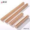 Estante de Drenaje de Madera Maciza con Asa Accesorios de Cocina para el Hogar Marco de Almacenamiento de Palos de Madera Ranurados Mango Redondo de Madera Palo de Agarre Manual de Madera