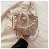 Nuevo Bolso de Cubo Estilo Chino 2025 Nuevo Bolso de Mano Pequeño con Perlas Estilo Cheongsam para Mujer Bolso Cruzado de Moda Estilo Chino