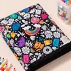 Manta Criativa para Colorir DIY Grafite Desenho em Linha Preto e Branco Manta Pintada à Mão para Lazer em Casa Manta Multifuncional para Soneca Venda por Atacado