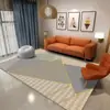 Nueva Alfombra de Piso Sala de Estar Dormitorio Lujo Ligero Alta Calidad Simple Cobertura Total Sofá Alfombra de Piso Grande Mesa de Café Limpiable Alfombra de Mesita de Noche
