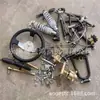 Accesorios modificados para karts pequeños ensamblaje casero de suspensión delantera de cuatro ruedas brazo oscilante de ATV volante freno de pie
