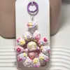 Bubble Mart Série Sorvete Fofo com Contas Pintadas à Mão Boneca Fofa Corrente para Celular Corrente Bubble Mart
