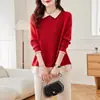 2026 Novo Outono Inverno Gola Falsa Duas Peças Malha Camada Base Top Feminino Solto Aumentado Quente Roupa Íntima Camiseta Top