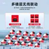 Dispositivo de Alarma de Incendio con Sonido y Luz de un Solo Botón para Taller de Fábrica, Enlace Inalámbrico Multinivel, Sirena de Alarma de Emergencia contra Incendios