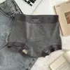 Calzoncillos tipo bóxer de algodón puro con jacquard Grayson antibacteriano de 10 A para mujer, cintura media-alta, ajuste extralargo de 20 cm, corte bajo