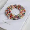 Pulsera Bodhi con Cuentas de Ábaco Multi-Preciosas con 114 Cuentas, Raíz de Bodhi para Sostener en la Mano, Tira Larga de Cuentas Lisas, Accesorios para Pulseras de Joyería DIY