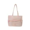 Bolsa Tote Portátil Transfronteiriça, Bolsa de Ombro Versátil, Bolsa Casual, Bolsa de Ombro de Grande Capacidade, Bolsa Ita Transparente Fofa para Mulheres