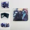 Periférico de Anime I Actualicé la Cartera Corta Solo Monstruo No. Billetera Monedero Plegable a la Mitad de Cuero PU con Estampado de 8 Colores