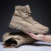 Otoño e Invierno Nuevas Botas de Trabajo con Cordones Retro Británico Moderno Zapatos de Lona de Caña Alta Casual Zapatos de Hombre Dropshipping J991