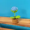 Mini Plantas en Maceta Tejidas a Mano - Venta al por Mayor Directamente de Fábrica y Dropshipping - Decoración de Interiores de Coche y Regalo