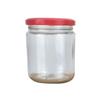 Garrafa Redonda Alta Transparente para Picles Garrafa Selada para Mel Garrafa para Geleia Garrafa para Pêssego Amarelo em Conserva Garrafa Vazia Resistente a Altas Temperaturas