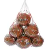 Bolsa para rede de bolas, bolso grosso para bolas grandes, bolsa para rede de vôlei, futebol, basquete, bolsa para armazenamento de bolas de linha de polipropileno, cerca de 10 peças