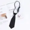 Gravata Pequena para Mulheres, Não Precisa Amarrar, Estilo Japonês Ultracurta Feita à Mão Cor Sólida Amor Estilo Preppy Marrom Retrô Jardim de Infância