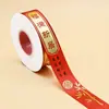 Atacado Transfronteiriço Fita para Casa Nova Mudança Bolo Flor Caixa de Presente Embalagem Fita Decoração de Presente Poliéster Ano Novo Chinês