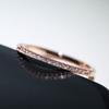 TEMU Venda Quente Novo Anel Explosivo de Casal AliExpress Anéis de Diamante de Fileira Única Femininos Anel Banhado a Ouro Rosa Joias