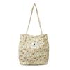 Bolso Tote Estampado para Mujer Casual Estilo Coreano Gran Capacidad Bolso Tote de Lona de Pana Bolso de Hombro de Felpa para Viaje para Mujer