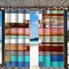 Cortinas Blackout Impresas para Exteriores con Imitación de Madera en Espiga, Personalizadas, para Balcón, Disponible Dropshipping