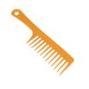 Peine de dientes anchos para cabello largo de hombres y mujeres, peine de agujeros redondos, peine portátil para peluquería doméstica, peine de cuchillo grande para barbería, peine plano de plástico en stock