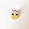 Insignia de Panda de Dibujos Animados Estilo Chino Festivo de Año Nuevo Tesoro Nacional Broche Lindo Afortunadamente Afortunadamente Decoración para Bolsos de Hombres y Mujeres