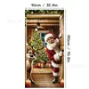 Suministro Especial Transfronterizo Más Vendido Serie de Telas Colgantes para Cortina de Puerta Navideña Impresión HD Grinch Decoración de Árbol de Navidad Tela Colgante para Festival