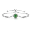 Transmisión en Vivo Más Vendido Pulsera Octagonal Corte Rosa Incrustada con Diamante de Alto Carbono Piedra Preciosa de Color Padparadscha Joyería Dropshipping