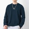 Camiseta de Algodón Puro Pesado 260g para Hombre Manga Larga 2026 Nuevo Estilo Americano Camiseta de Algodón Oversize Camiseta de Capa Interior