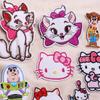 Calcomanías Bordadas Listas para Usar Calcomanías de Tela Bordadas de Lindo Animal Historia Oso Parches para Ropa Calcomanías Decorativas para Funda de Teléfono Móvil