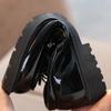Zapatos de Princesa de Color Sólido a la Moda para Niñitas, Ventas Directas de Fábrica Primavera y Otoño, Zapatos Pequeños de Cuero de Suela Blanda para Actuación de Niñas