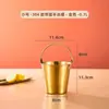 Cubeta de Hielo de Acero Inoxidable 304 para Celebridades de Internet al por Mayor Cubeta de Hielo para Bar KTV Comercial Doméstico Pequeña Cubeta de Hielo para Cerveza Almacenamiento