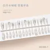 Borboleta Água Clara Strass Olho de Gato 3D Cristal Brilhante para Unhas Portátil Arte de Unhas Fofa Estilo Longo Unhas Portáteis 30 Peças