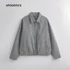 Ropa para Hombre Apo Chaqueta Cuadros Texturizada Transfronteriza Marca de Tendencia Otoño para Hombre Chaqueta Casual Holgada de Gama Alta Top