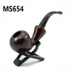 Cachimbo Feito à Mão Cachimbo de Madeira Maciça Cachimbo com Grão de Madeira de Urze Cachimbo com Filtro Estilo Antigo Retrô Bolsa para Tabaco Cachimbo Masculino Cachimbo