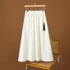 Popular Falda de Satén de Verano Estilo Chino 2026 Nueva Falda Larga de Cintura Alta Falda Jacquard de Alta Gama Estilo Chino Nuevo Estilo Chino