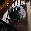 Barraca de Jianghu Itens para Venda Bule de Areia Roxa Grande Capacidade Tamanho Grande Pote de Areia Roxa Conjunto de Xícaras para Chá Kung Fu Doméstico