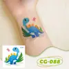 2026 Ruikalong Pegatinas de Tatuaje de Dinosaurio Impermeables Infantiles Lindos Dibujos Animados Animales Fiesta Pegatinas de Tatuaje Transfronterizo Nuevo Modelo