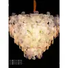 Novo Salão de Casamento Adereços de Ferro Lâmpada Prateada Eletrogalvanizada Lâmpada de Teto de Cristal Iluminação Adereços de Casamento Lustre de Corrente de Cristal