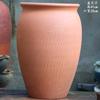 Pote Grande Queimado de Vegetais de Cerâmica Vermelha Vintage Feito à Mão Vaso de Flores Carnudas Cerâmica Grossa Pote Grande de Rosa Cerâmica Vaso Alto para Plantas Verdes Bougainvillea